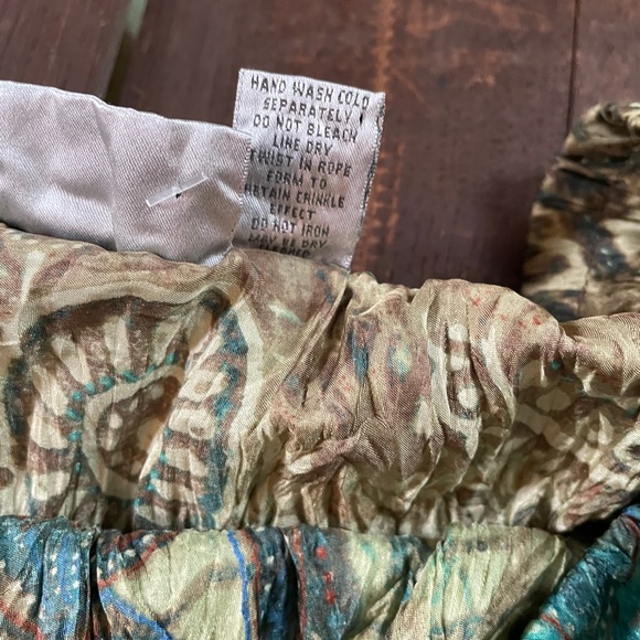 CHICOS Silk Boho Crinkle Skirt - Picture 6 of 12